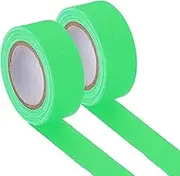 uxcell Glow in The Dark Gaffers Tape, 0.8 Inch x 32.8 Feet Colored Cotton Glow Tape Markers Fluorescent Glow in The Dark Tape Stickers for Party Decorations, Green