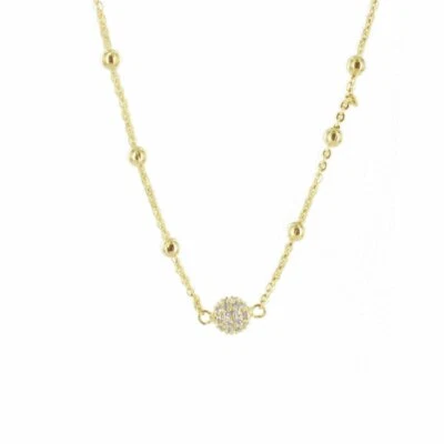 Esprit Women Necklace Collier Silver Zirconia Ball ESNL93151B420