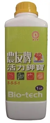 在飛比找Yahoo!奇摩拍賣優惠-台肥農友牌活力鉀寶5公升添加ML15-4液化澱粉芽孢桿菌發酵