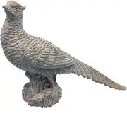 Resin Pheasant Figurine Home Décor - 13" Big Bird Statue Animal Sculptures Figur