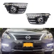 Switchback LED Daytime Running Lights w/ Clear Fog Lamps Kit For Nissan Altima (for: Nissan)