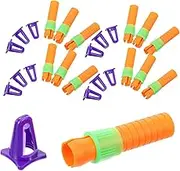 20pcs Plastic Crayon Extender Cap for School Office Pencil Extender Holder Cap Easy to Use Lightweight
