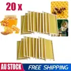 20pcs Bee Hive Frames Brood Box Frames Deep Bee Hive Waxed Foundation Honeycomb