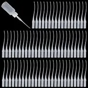 PH Pandahall Glue Tips, 350pcs Plastic Glue Micro-Tips Glue Extender Precision CA Glue Applicator for Nozzle Bottle Glue Arts Crafts Hobby Projects Guitar Fret Slot, White