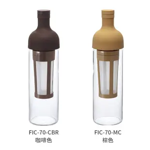 【HARIO】酒瓶造型冷泡咖啡壺650ml-棕色 FIC-70-MC