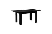 Oikiture 160cm Extendable Dining Table Kitchen Restaurant Cafe Table Black