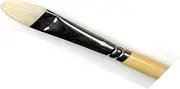 Winsor & Newton 5871012 Artist Chunking Hog Bristle Brush for Oil Paints, High Colour Absorption, Even Colour Release - Filbert Brush No. 12, Short Handle
