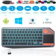 Slim 2.4G Wireless Keyboard w/ Touchpad Mouse Numeric Keypad Combo For PC TV Box