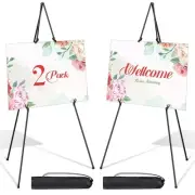 Display Easel Stand for Wedding Signs, 2 Pack 63 Inch Foldable Painting Easel...