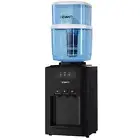 22L Devanti Water Cooler Dispenser Bench Top 3 Taps Filter Purifier Taps Black