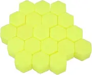 Glow Dark Car Wheel Nut Covers 17mm Night Light Yellow Tire Nut Covers Car Wheel Nut Caps Set Accessories Caps Lug Nut Caps Wheel Lug Covers
