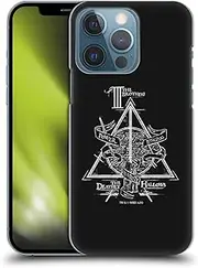 Head Case Designs Official Harry Potter Triangle Simboli Deathly Hallows XIV Hard Back Mobile Phone Case Compatible with Apple iPhone 13 Pro