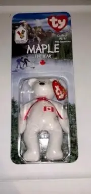 MAPLE The Bear- McDonalds Ty Beanie Baby with rare errors