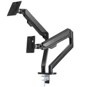 Monitor Single/Dual Arm Stand Steel Display Desk Mount Bracket Screen Holder up to 35 inch