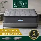 Giselle Mattress Queen Double King Single Bed Euro Top Pocket Spring Firm Foam
