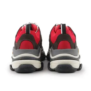 【Balenciaga 巴黎世家】Triple-S Sneaker 運動鞋/老爹鞋_展示品(男款)(紅色/黑色)41/ 平行輸入