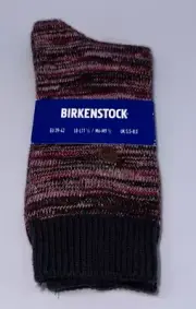 BIRKENSTOCK ROMA Cotton Blend CREW Socks Burgundy M6-M9.5 EU39-42 New