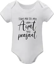 [WOOYONGING] Take Me To My Aunt You Peasant Newborn Outfit Neutral Short Sleeve Home from Hospital Baby Boy Outfit White Girls
