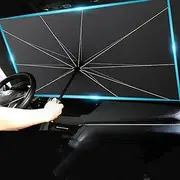 Car Windshield Sun Shade Umbrella - Foldable Car Umbrella Sunshade Cover UV Block Car Front Window (Heat Insulation Protection) for Auto Windshield Covers Trucks Cars (S)