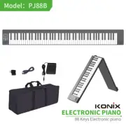 Foldable Piano 88 Full-Size Touch Response Keys Digital Electronic Keyboard