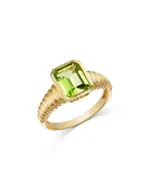 Bloomingdale's Fine Collection Peridot Bezel Ring in 14K Yellow Gold