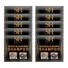 Men Black Beard Hair Color Dye Shampoo Mustache Permanent Coloring Darkening US