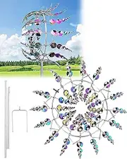 Magical Metal Windmill for Yard,Garden Wind Spinner with Durable Unique Design,11.8 Inch Premium Windmill for Yard Lovers,360° Garden Decorative Metal Windmill