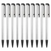10pcs Touch Resistive Screen Pens Resistance Pen for Navigation GPS POS, Silver