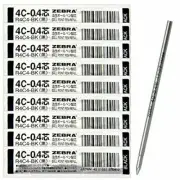 Zebra 4C-0.4 0.4mm Refill (Black Ink) R4C4-BK ( Set of 10 )