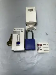 Master Lock 410BLU No. 410 Lightweight Xenoy Safety Lockout Padlock LOT OF 2