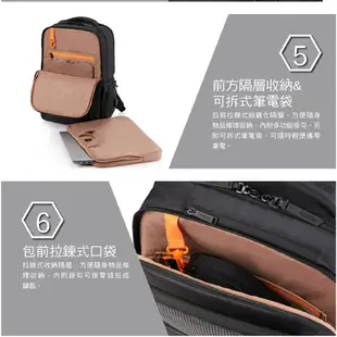 AT美國旅行者 AMERICAN TOURISTER 筆電後背包/電腦包17吋SEGNO 2.0商務減壓USB插孔_黑