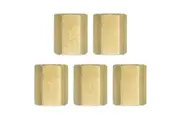 5PK Companion Adaptor 1 4" Bsp Female Hex Socket Tube Fitting Connector Straight