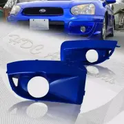 For 2004-2005 Subaru Impreza WRX STi Blue Fog Light Lamp Bumper Bezel Cover Cap (for: Subaru)