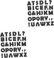 Operitacx 2sets Bulletin Letters Poster Board Bulletin Boards Bullentin Board Letters Home Decor Letters for Letter Board Sign Letters Classroom Decorations Letter Paper Black 150pcs*2
