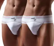 Athletic Wolf Cotton Gym Supporter Back Covered with Cup Pocket Pack of 2 NAU