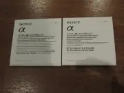 Genuine Sony Alpha SAL1855 SAL55200 Instruction Manual - Quick Start Guide