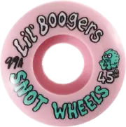 Snot Wheel Co. Lil Boogers 45mm 99a Pink Skateboard Wheels (Set of 4)