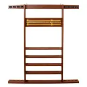 WALNUT WALL Combi Pool Snooker Billiard CUE RACK Holds Cues Balls Scoreboard