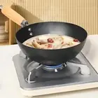 Wok Pan 20cm Kitchen Cookware Flat Bottom Skillet for Sautee Boiling General