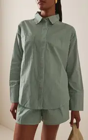 [Zulu & Zephyr] Striped Cotton Shirt