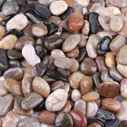 5 Pounds River Rocks, Pebbles, 1-2 Inches Garden Outdoor Mixed，slightly Larger