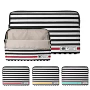 For 12" Microsoft Surface Pro 9 Nylon Stripe Laptop Case Tablet Zipper Sleeve