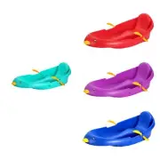 Snow Sled with Brake Outdoor Games Easy to Use Grass Sled for Kids Boys Gift