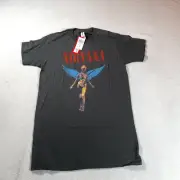 Nirvana Shirt Mens Small Gray Retro Rock Music Band Tour T Tultex In Utero New