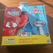 New sealed, Play-Doh Foam & Super Cloud 2pk Red/Blue