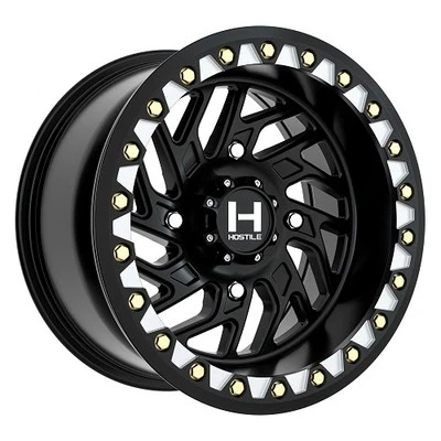 15x8 Hostile UTV H316 Jigsaw Asphalt (Black) BEADLOCK Wheel 4x137 (0mm)
