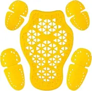 MagiDeal 5Pcs Motorcycle Jacket Armor Inserts Protective Gear Set Shock Absorption Protection Pads for Street Biker Riding Adults