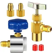 Refrigerant Can Tap - Quick Connector Refrigerant Coupler Adapter - Safe Can Fittings, Hand Tools for Automotive Repair, Home Appliance Maintenance