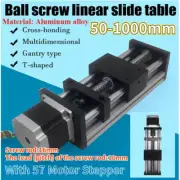 CNC Linear Guide Actuator Stroke W/ 57 Motor Stepper New Stage Rail Motion Slide
