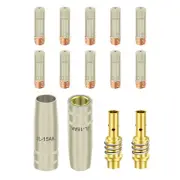 Contact Tip Nozzle Diffuser Welding Torch Kit Fit 15AK welding machines